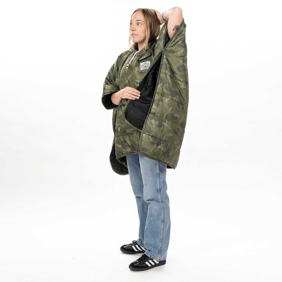 Poncho | Poler Poncho Camuflaje Peludo