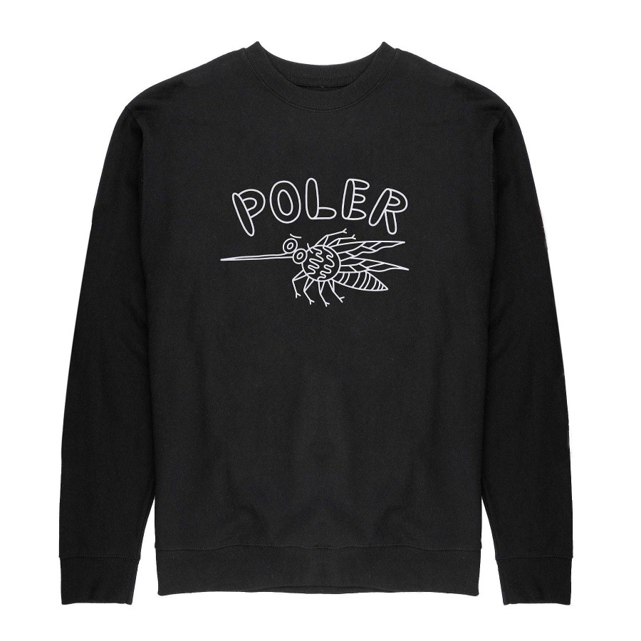 Sudaderas Y Forro Polar | Poler Tripulacion De Mosquitos Negro