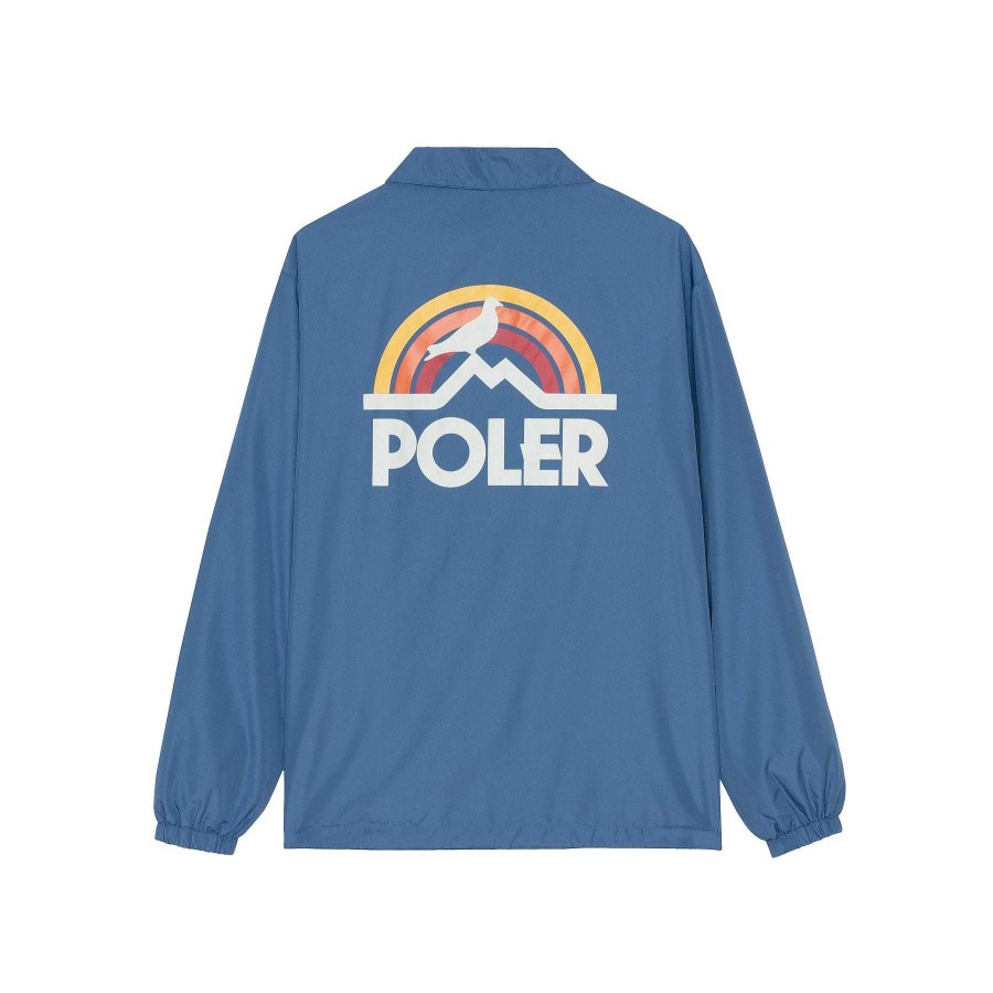 Grapa X Poler | Poler Chaqueta Estilo Entrenador Pigeon Rainbow De Staple X Poler Real